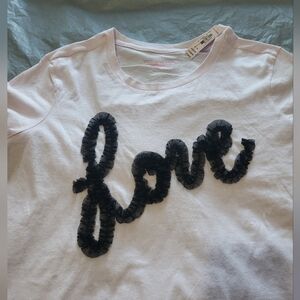Victoria's Secret Pink and Black Love Top